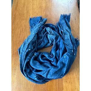 Surkana Lightweight blue and white specked scarf
